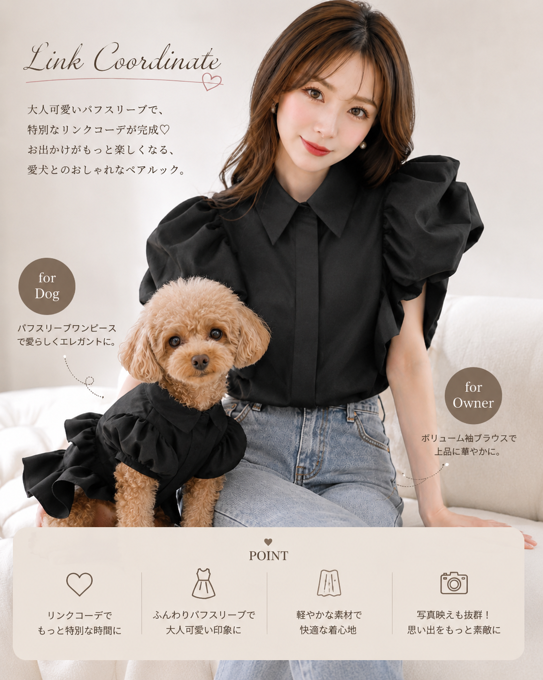 Link Coordinate Puff Sleeve Browse