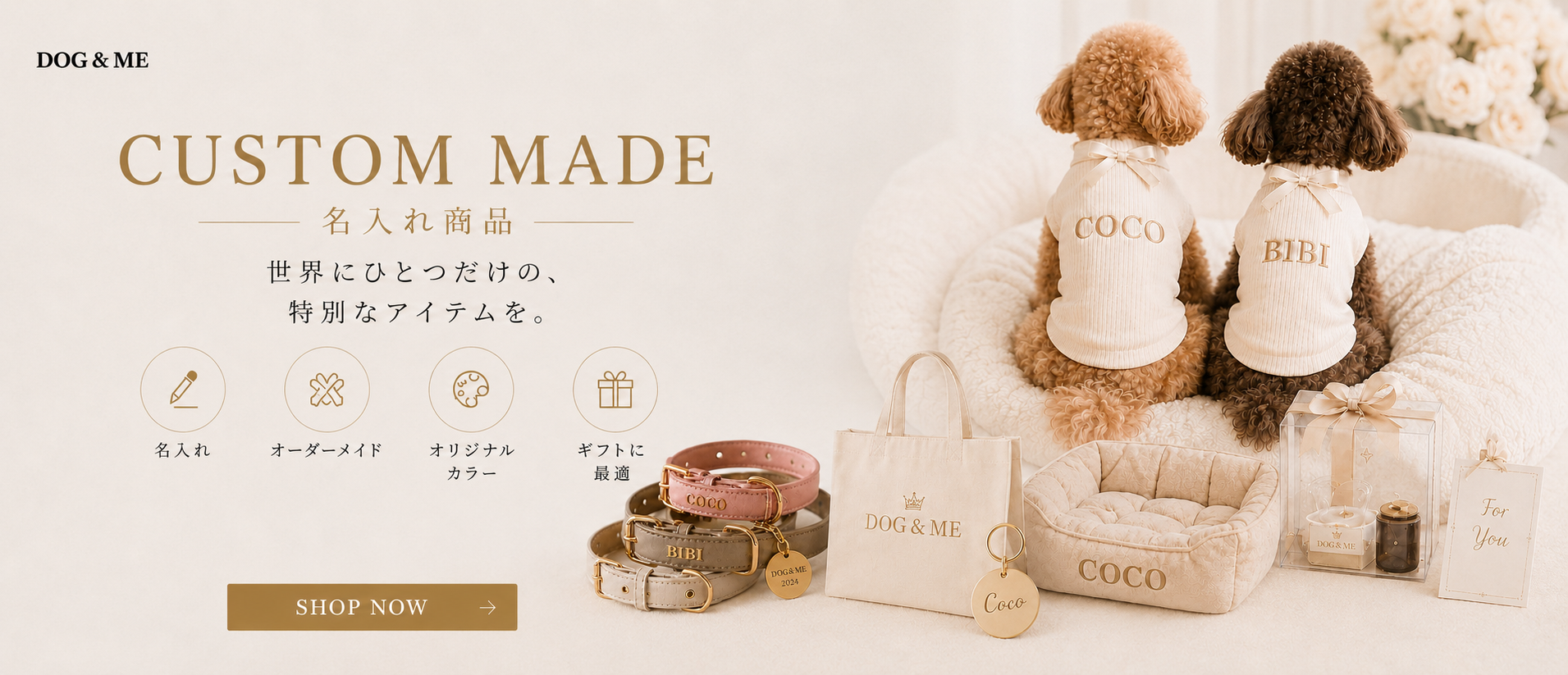 DOG & ME メイン＋LINK COORDINATE