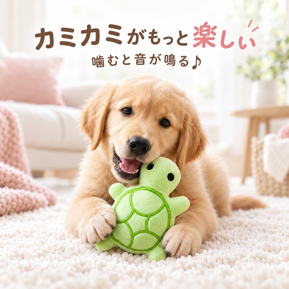音が鳴るカメさんぬいぐるみトイ｜５色セット